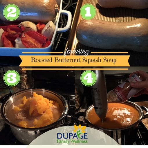 Butternut squash soup steps