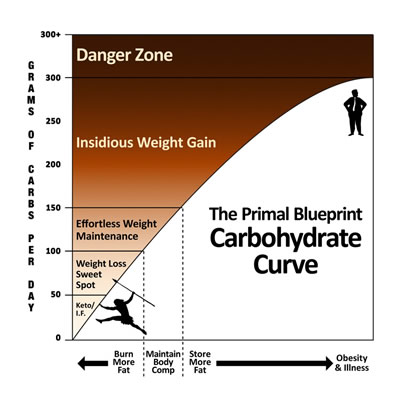 Carbohydrate Curve from Mark's Daily Apple