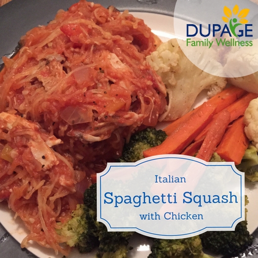 Italian Spaghetti Squash with chicken