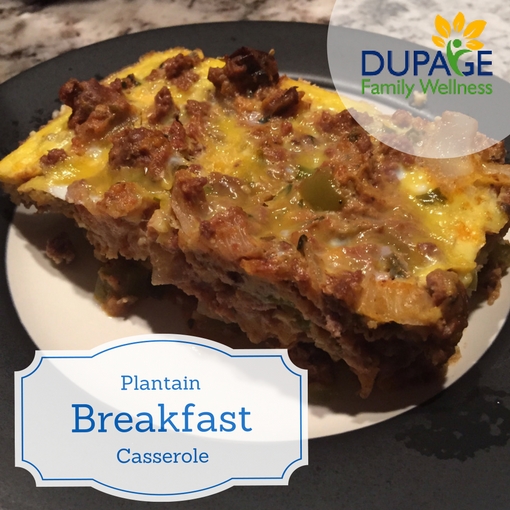 Plantain Breakfast Casserole