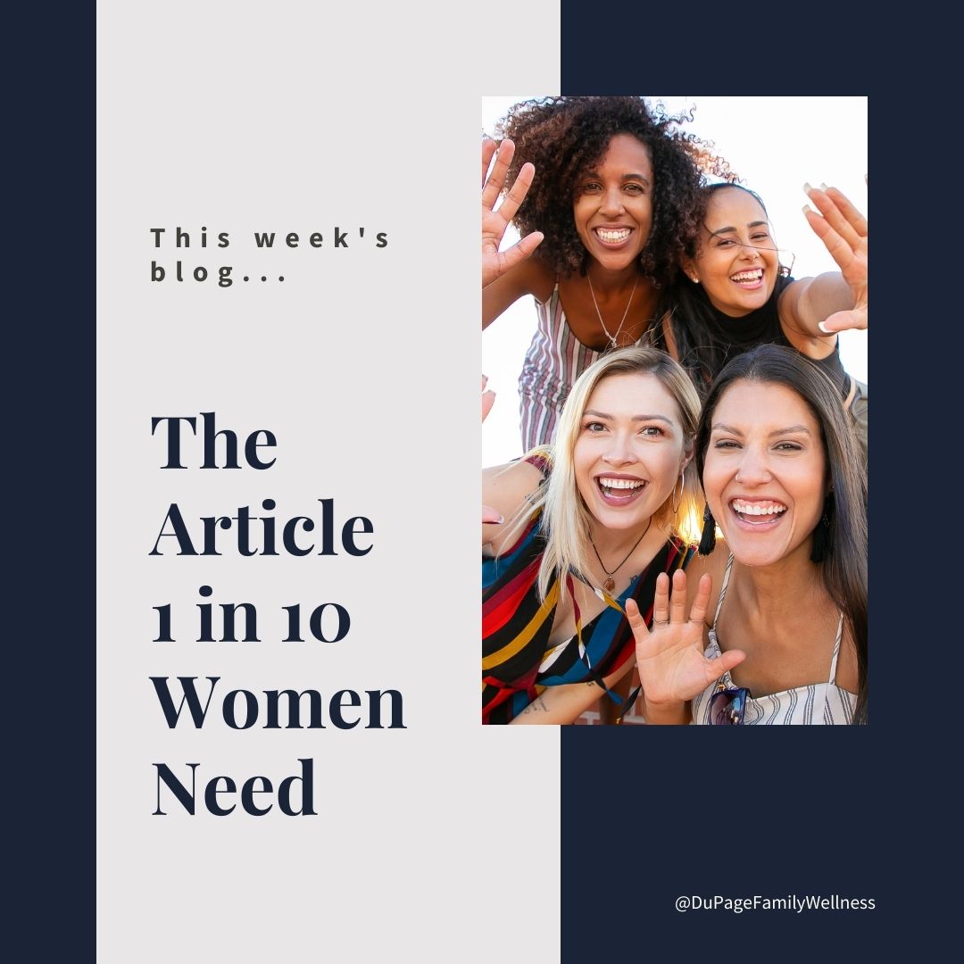 blog the article 1 in 10 women need