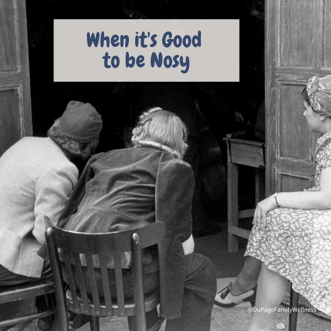 blog when good to be nosy