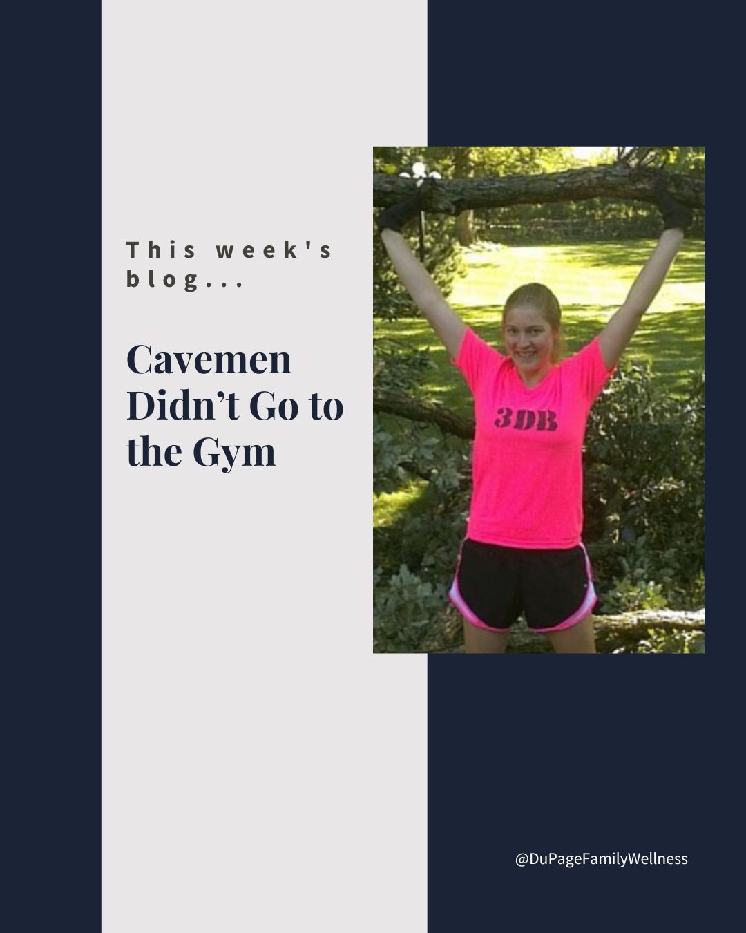 cavemen didnt go to the gym social media ready