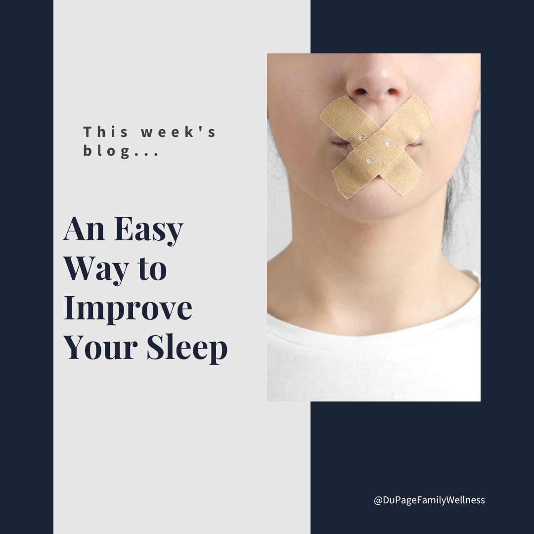 easy way to improve your sleep mouth taping